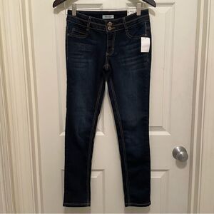 NEW Mudd Girls Dark Wash‎ Skinny Jeans Juniors Size 14 Adjustable Waist NWT